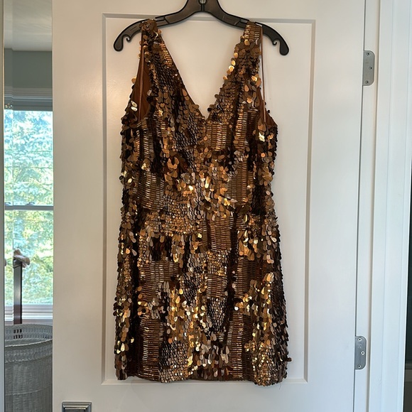 Copper Ramy Brook Sequin dress - Picture 3 of 4